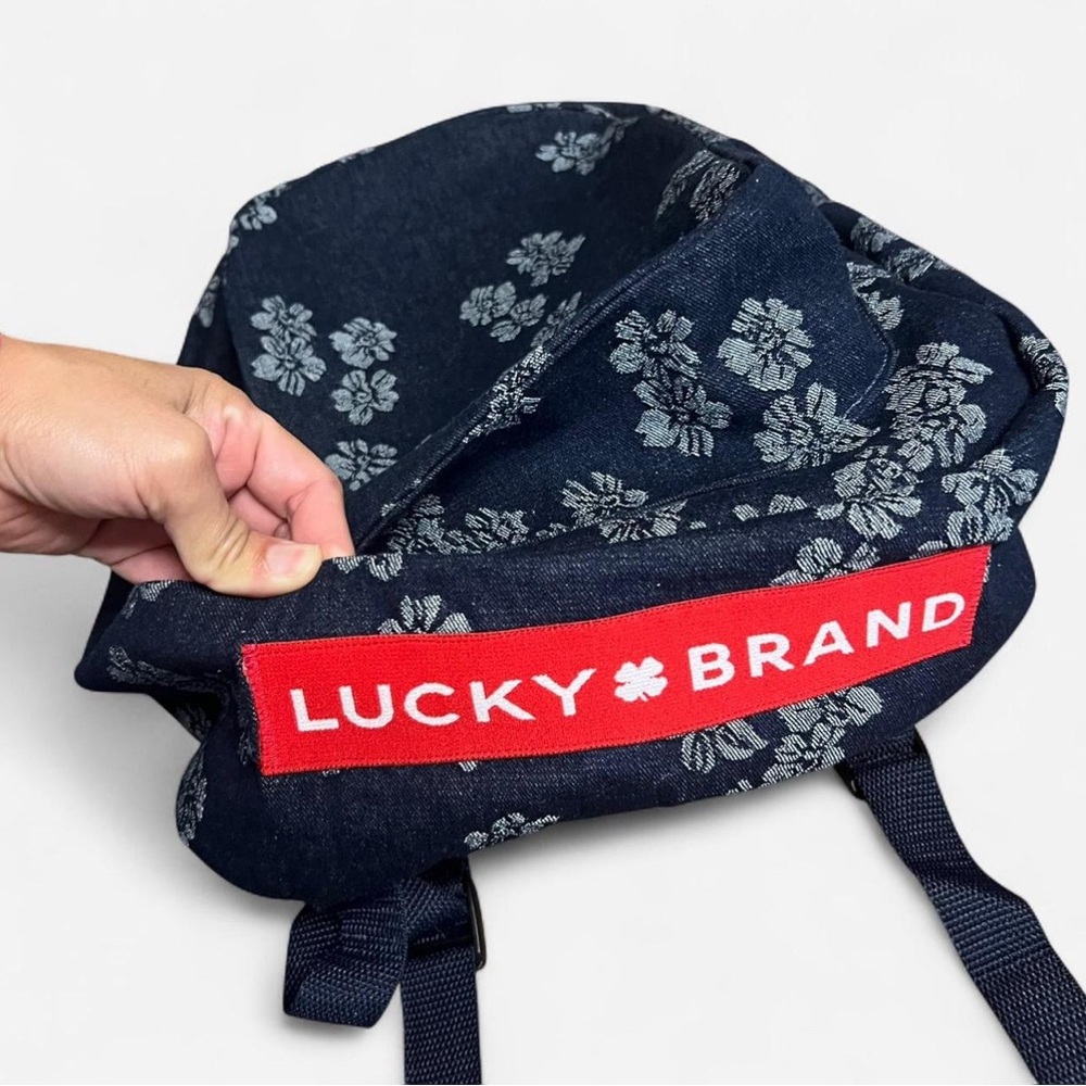 Lucky‎ Brand denim floral Backpack Size Large